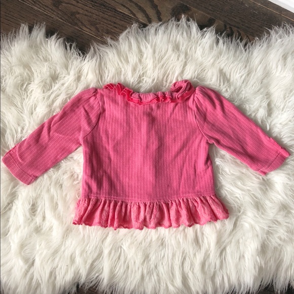 Pink Calvin Klein Jeans Sweater with Lace Trim - Picture 2 of 5